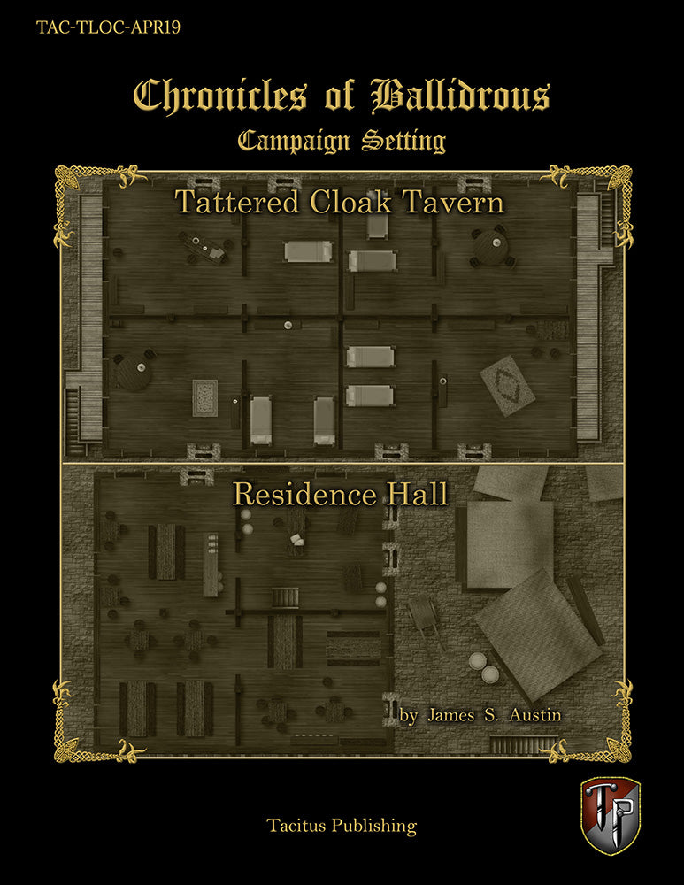 Chronicles of Ballidrous - Town Locations - Tattered Cloak Tavern & Residence Hall (PDF)