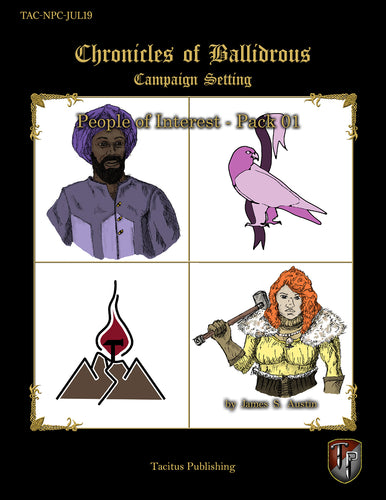 Chronicles of Ballidrous - People of Interest - Pack 01 (PDF)